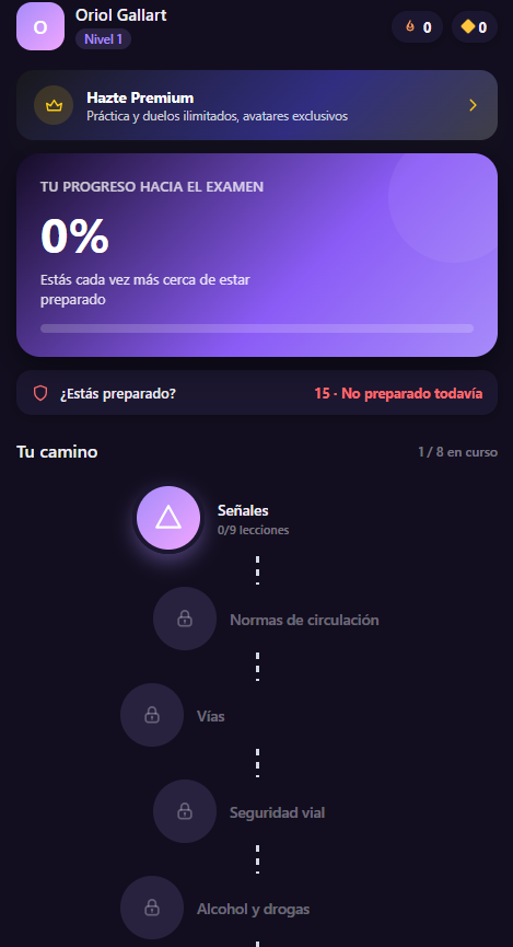 Roady — camino de aprendizaje