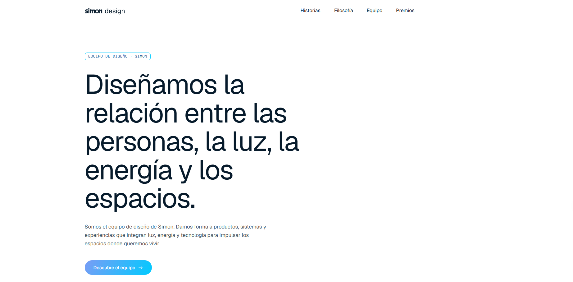 Simon Design — página de inicio