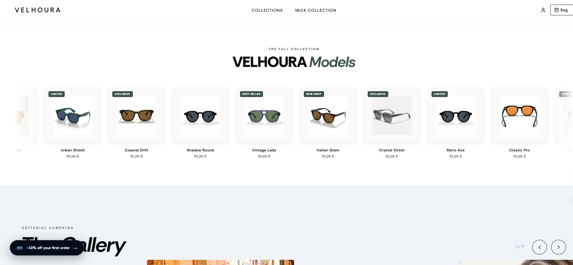 Velhoura — catálogo de modelos